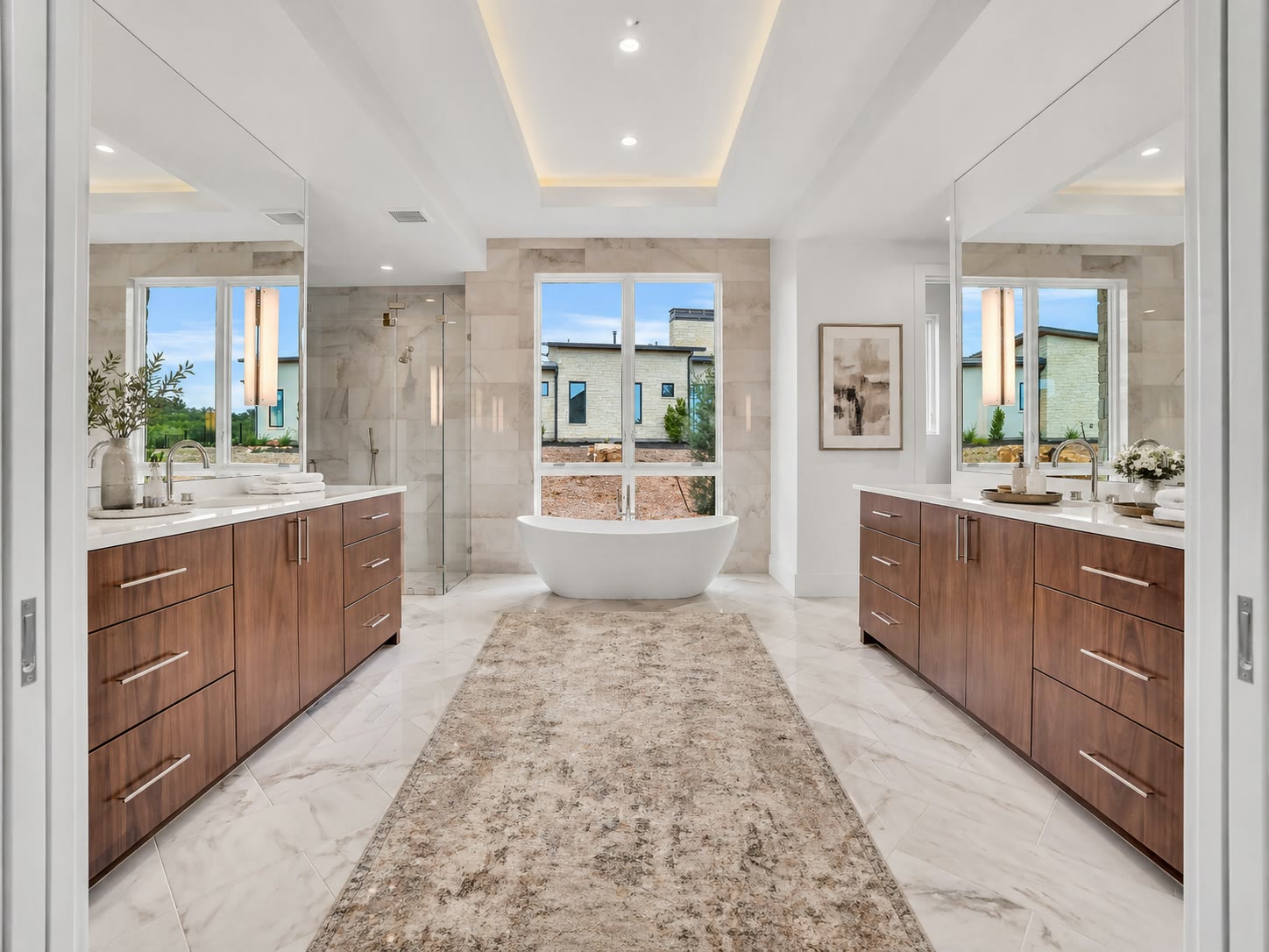 Bathroom with freestanding tub at 1043 Overlook Parkway