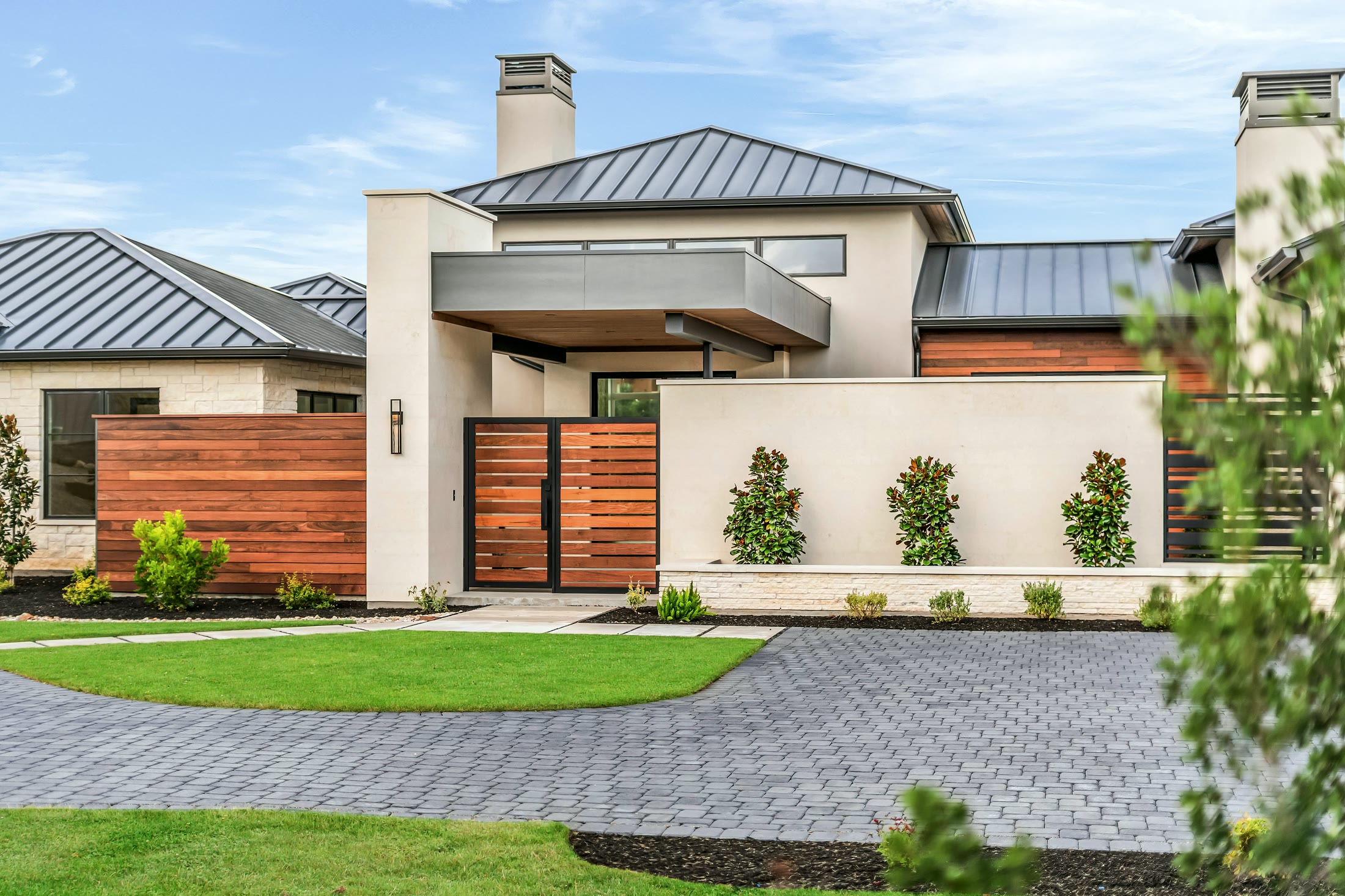 Roof and exterior architectural detail at 1043 Overlook Parkway