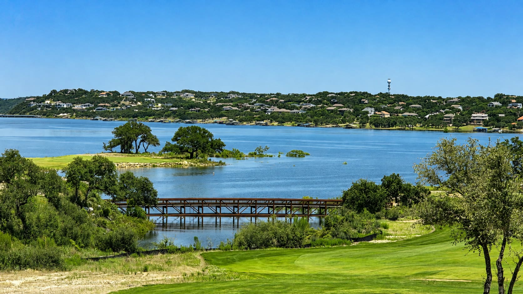 Travis Club neighborhood lake and Hill Country setting near homesite 198