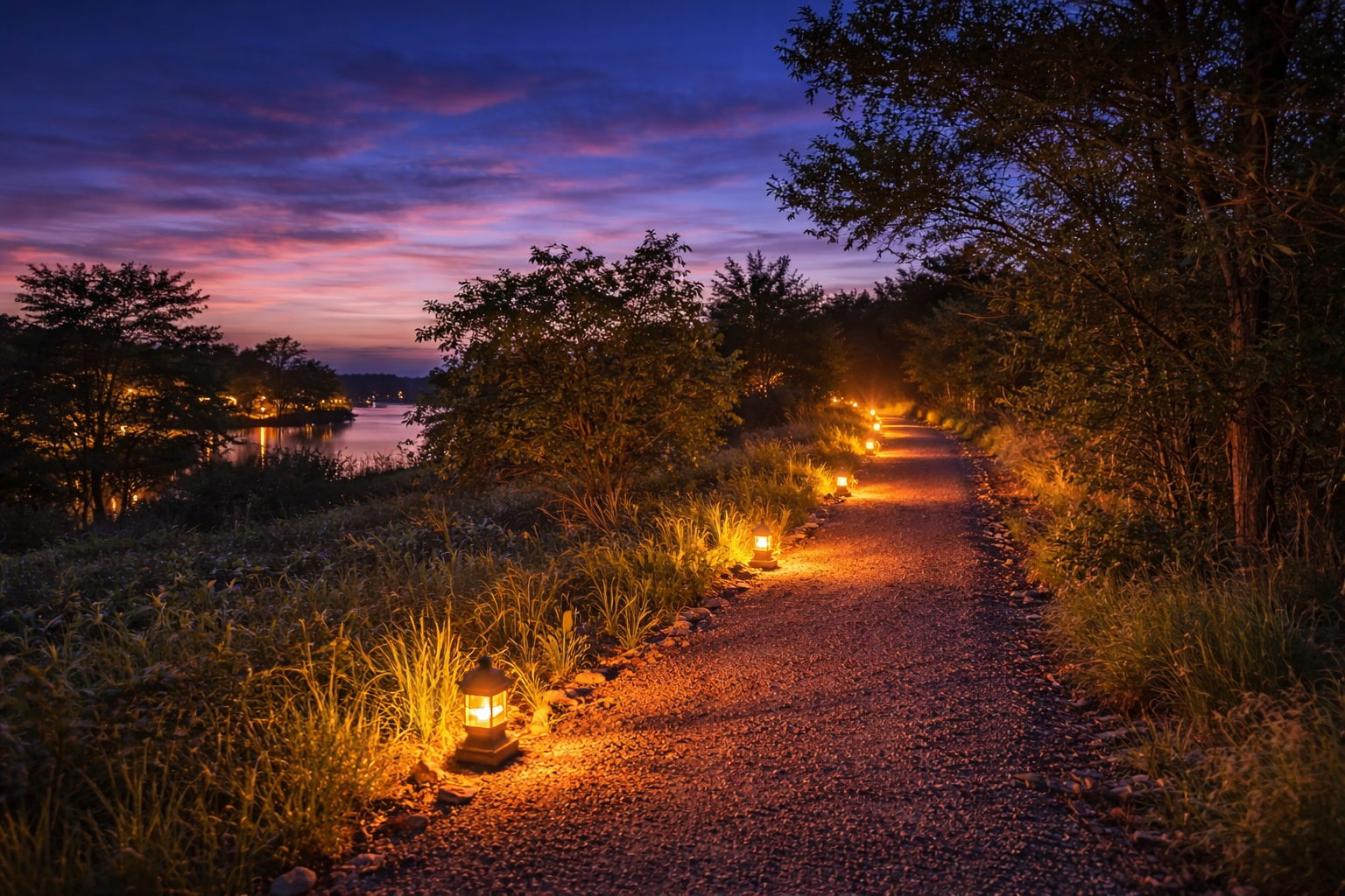 Preserved natural landscape and trail system within the community